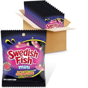 Swedish Fish Mini Glow Ups Candy 12-Pack