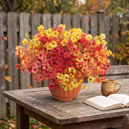 Artificial Violet Flowers 12-Pack