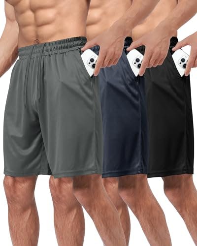 Men's Athletic Shorts 3-Pack