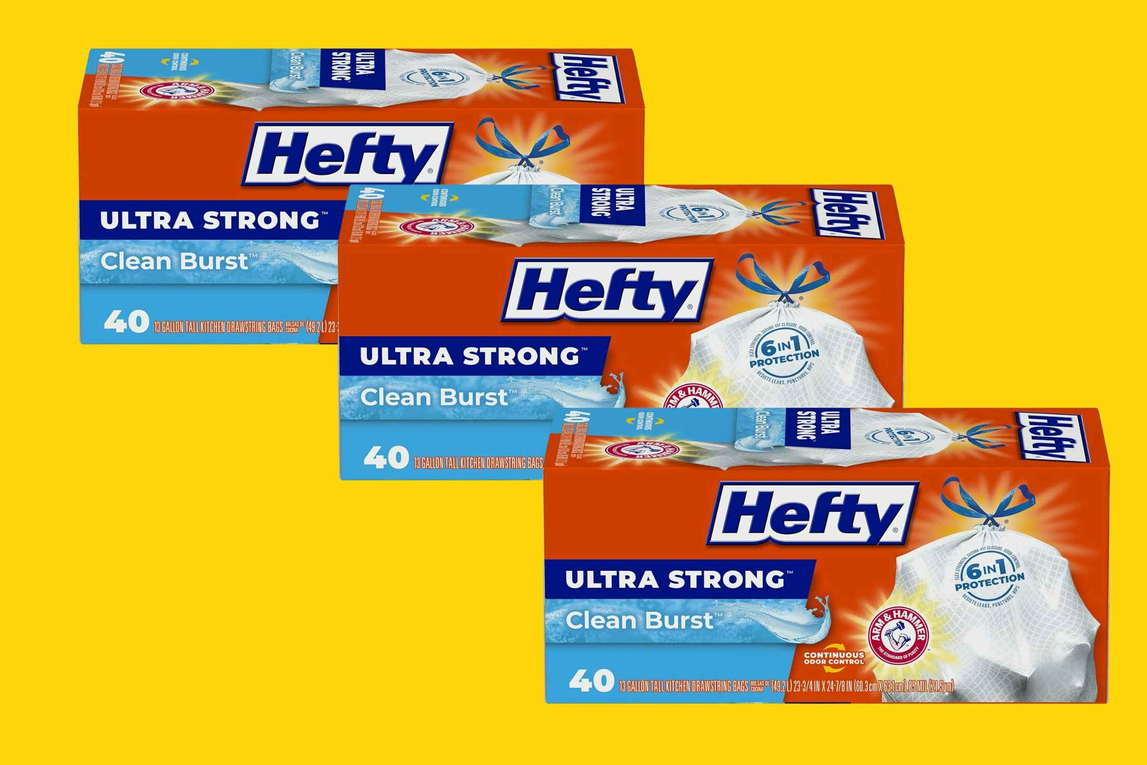 Hefty Ultra Strong Trash Bags 40-Pack, as Low as $4.50 on Amazon 