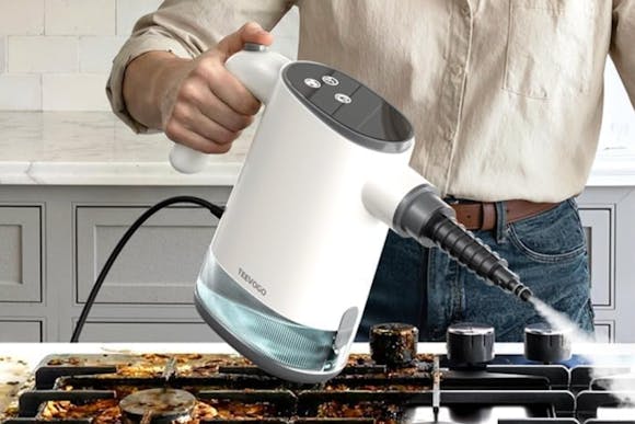 This Handheld Steam Cleaner Is Just $32.99 With Amazon Promo Code