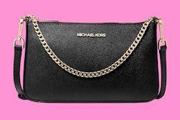 This $398 Michael Kors Medium Saffiano Leather Crossbody Bag Is Just $44 card image