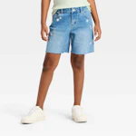 Kids' Mid-Rise Baggy Jean Shorts