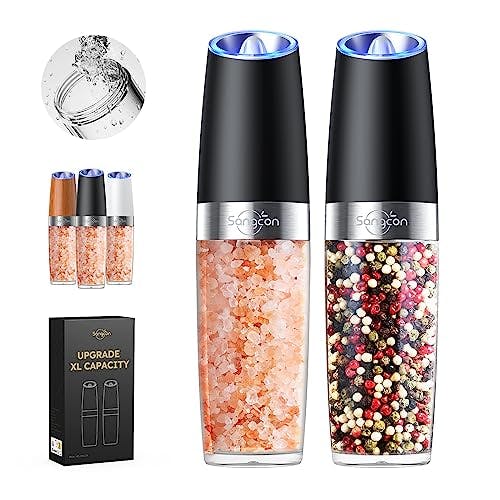 Electric Salt and Pepper Grinder Set