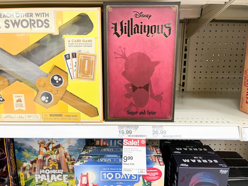 disney villainous board game on target shelf