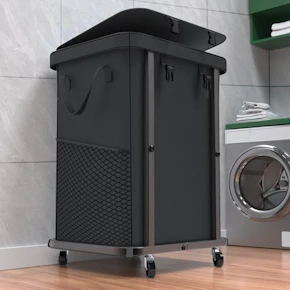 Laundry Basket with Wheels