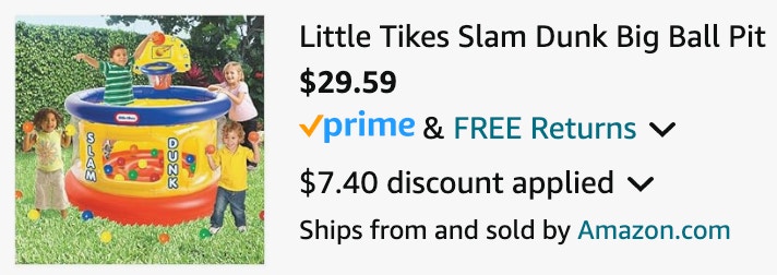 a little tikes cart ending in $29.59 at amazon