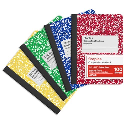 Staples Composition Notebook 4-Pack