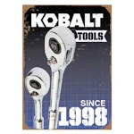 Kobalt Aluminum Information Sign