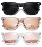 Retro Polarized Sunglasses 3-Pack
