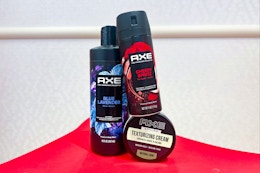 axe products on a red surface