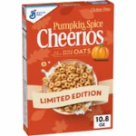 Cheerios Pumpkin Spice Cereal Box