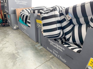 Patio bean bag chairs on clearance at Walmart