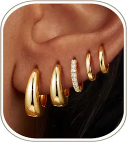 Chunky Hoop Earrings