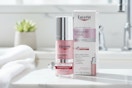 Eucerin Radiant Tone Dual Serum on bathroom counter