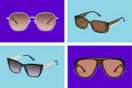 quay sunglasses on a grid