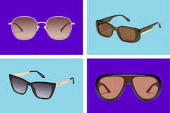quay sunglasses on a grid