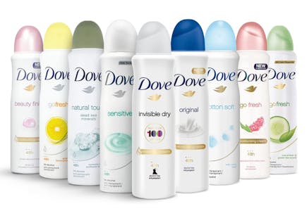 Dove Deodorant Spray 10-Pack