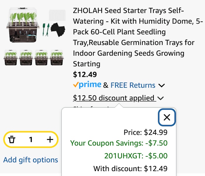 seed starter cart