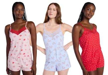 Joyspun Women’s Valentine Pajama Set
