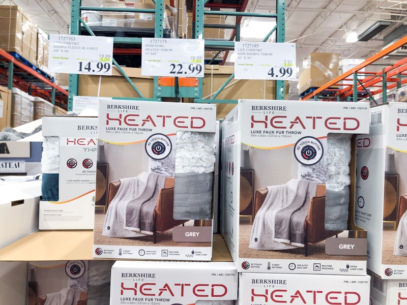 costco berkshire life heated throw