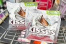 2 hersheys candy bags in a cart
