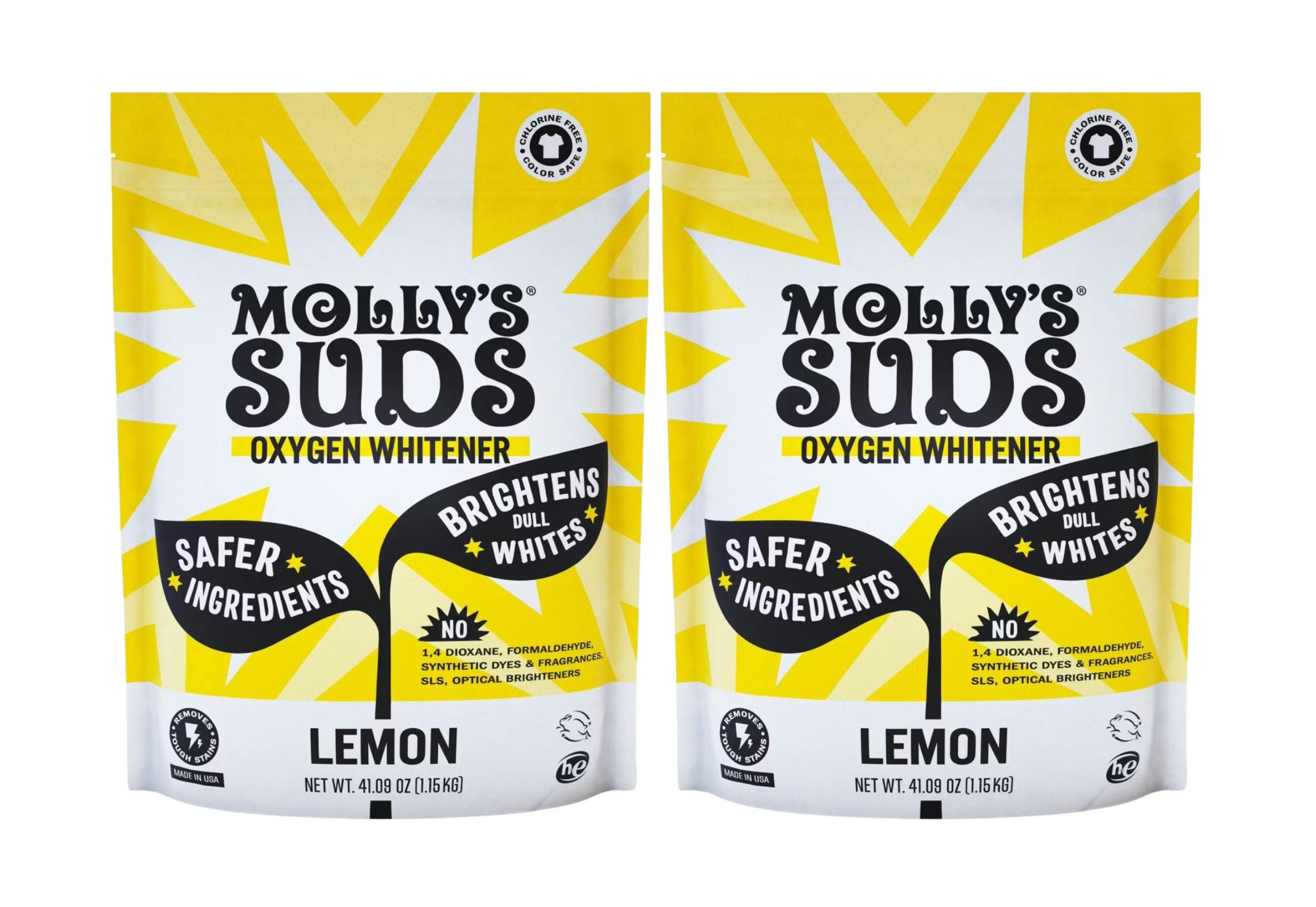 2 Molly's Suds Whiteners