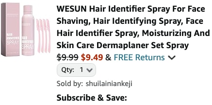 Hair Identifier Spray