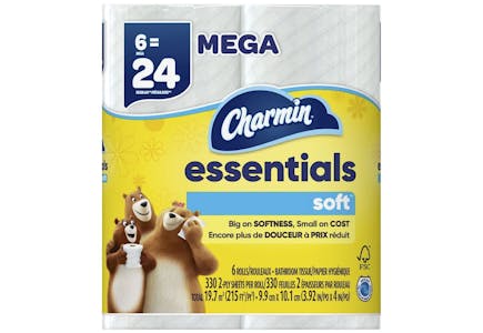 4 Charmin Toilet Paper Packs