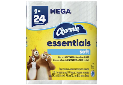 4 Charmin Toilet Paper Packs