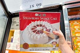 Costco’s Strawberry Sponge Cake, Just $18.99 card image