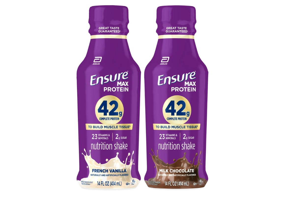 2 Ensure Max Protein Shakes