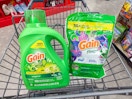 gain laundry products in walgreens cart