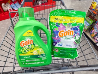gain laundry products in walgreens cart