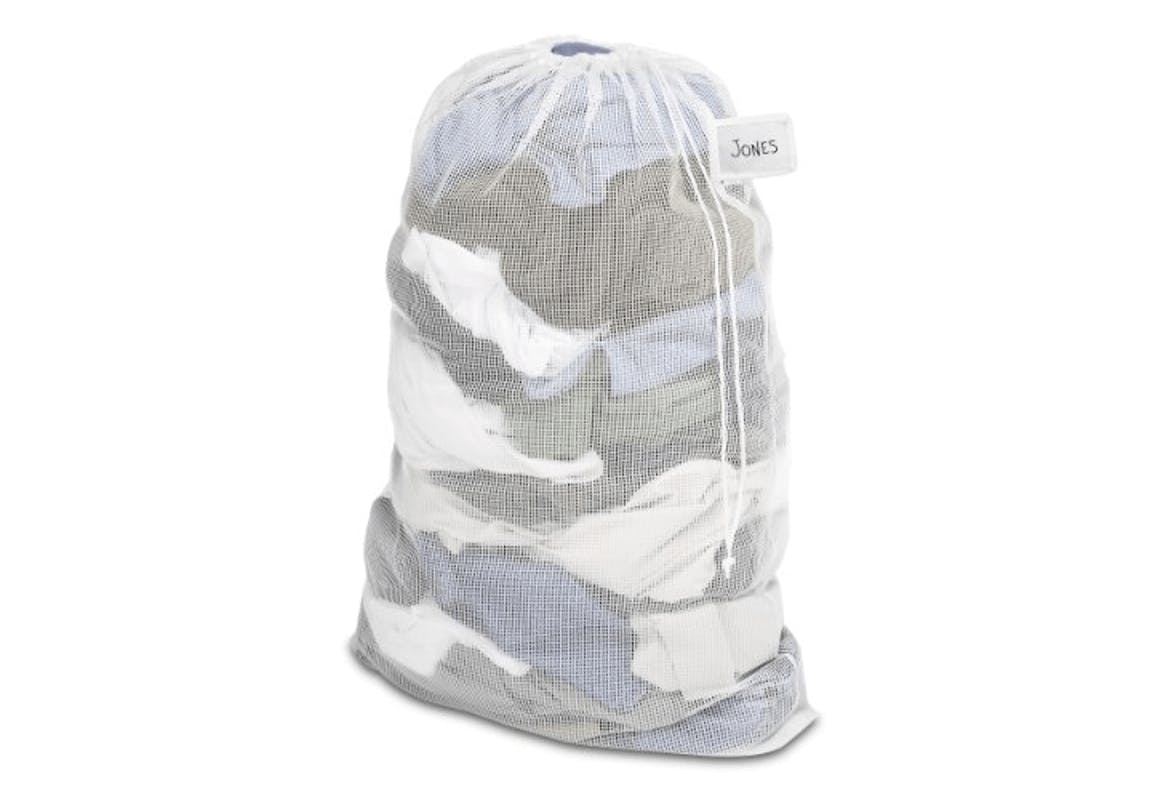 Mesh Laundry Bag With ID Tag