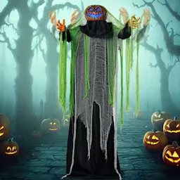 Halloween Animated Pumpkin Ghost