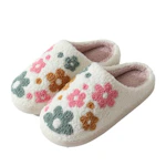 Floral Plush Slippers