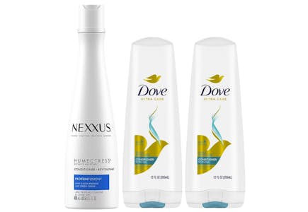 1 Nexxus + 2 Dove Hair Care