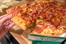 Best Thursday Food Deal: $11.99 Marco's Triple Pepperoni Pizza (Reg. $17.95) card image