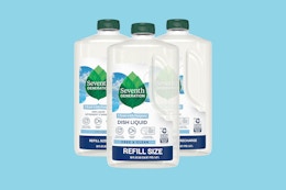 seventh generation refills on a blue background