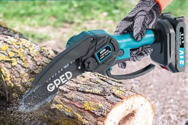 Mini Chainsaw, Just $29.99 on Clearance on Walmart.com card image