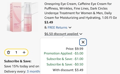 cart eye cream
