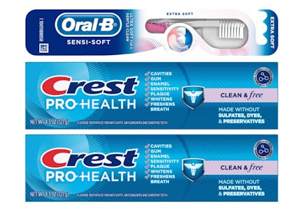2 Crest + 1 Oral-B