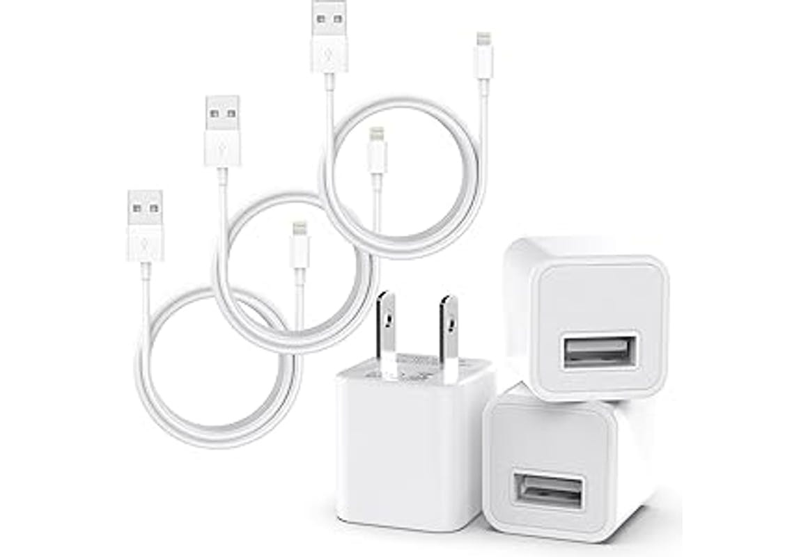 iPhone Charger and Block 3-Pack