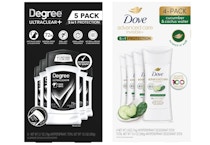 1 Dove 4-Pack + 1 Degree 5-Pack