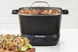 MorningSave PowerXL StirMax Multi-Cooker Bundle with Steamer Basket and Ladle
