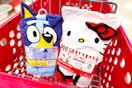 kids' character hooded bath towels sitting in a target cart