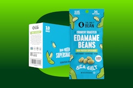 The Only Bean Crunchy Dry Roasted Edamame Bean 10-Pack, Now $7.63 on Amazon card image