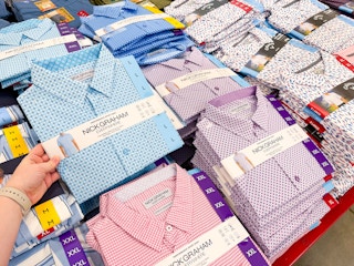 Nick Graham Men's Performance Short Sleeve Woven Sport Shirt