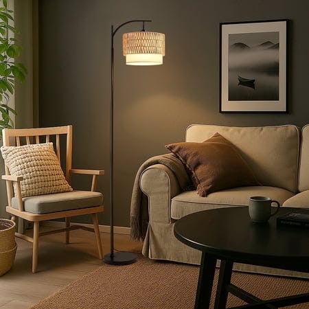 Rattan Floor Lamp